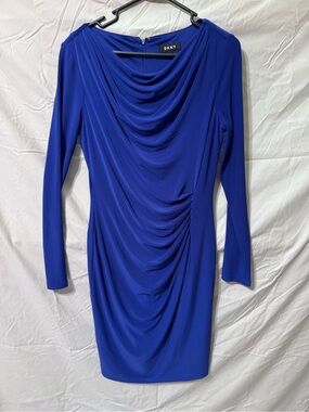 Dkny | Dresses | Dkny Embroidered Mesh Crew Neck Sleeveless Fit And Flare  Dress | Poshmark